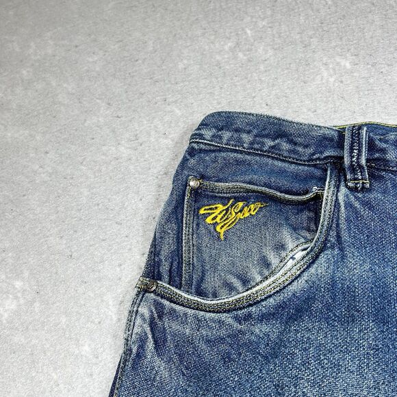 Vintage Esco Willie 90s Y2K Jeans Mens 36 Blue Wide Baggy Jeans Denim Pockets - Picture 4 of 15